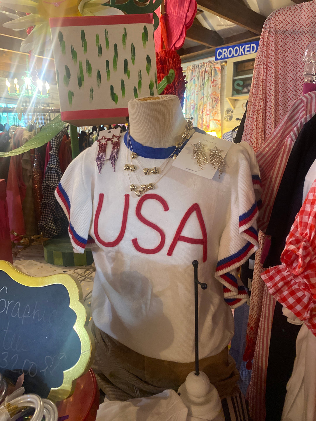 USA knit top