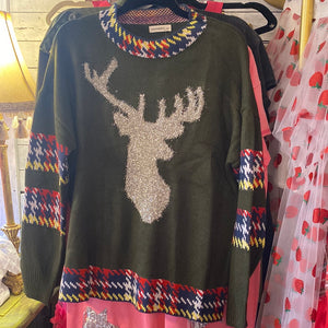 Tinsel Deer sweater