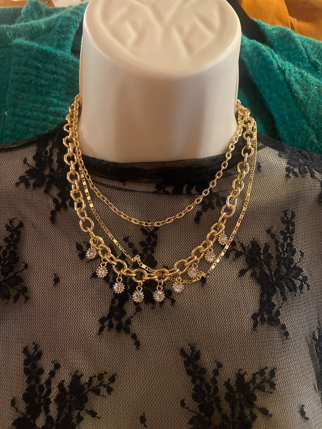 Multi strand necklace stack