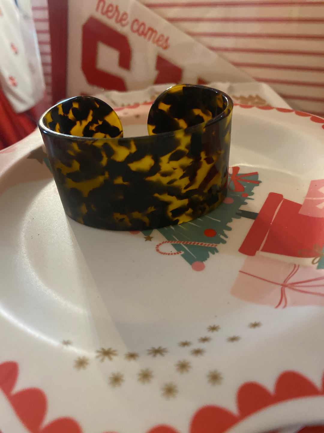 Acrylic Tortoise Shell Bangle