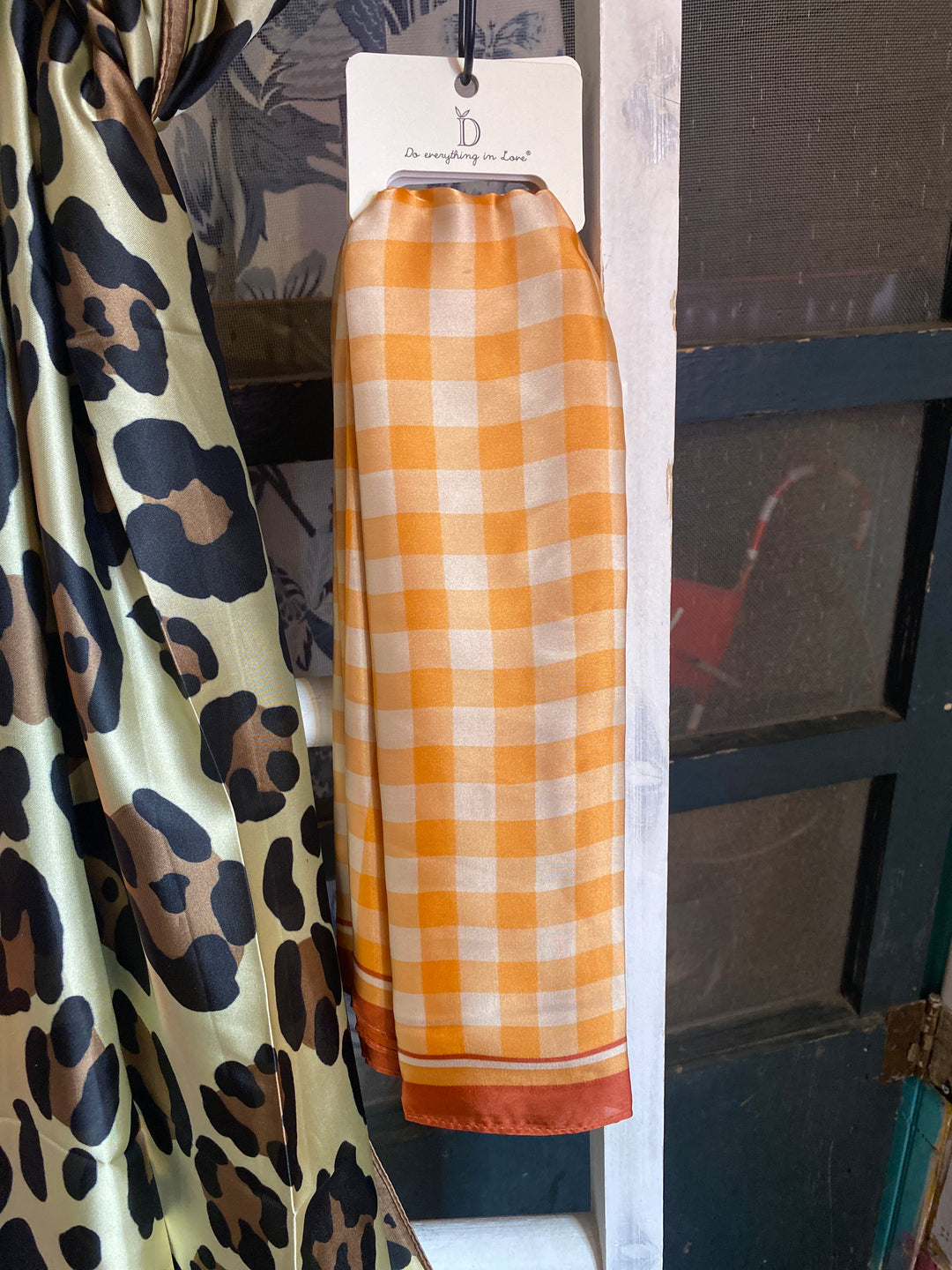 Pumpkin Pie gingham scarf