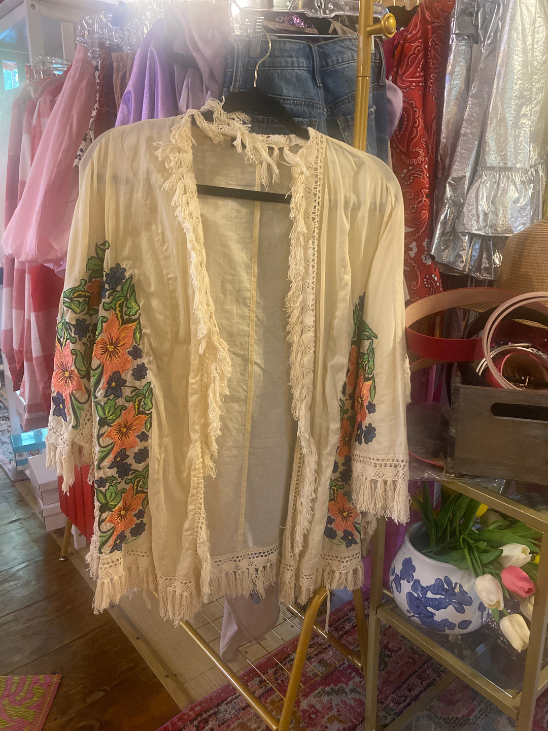 Embroidered Kimono
