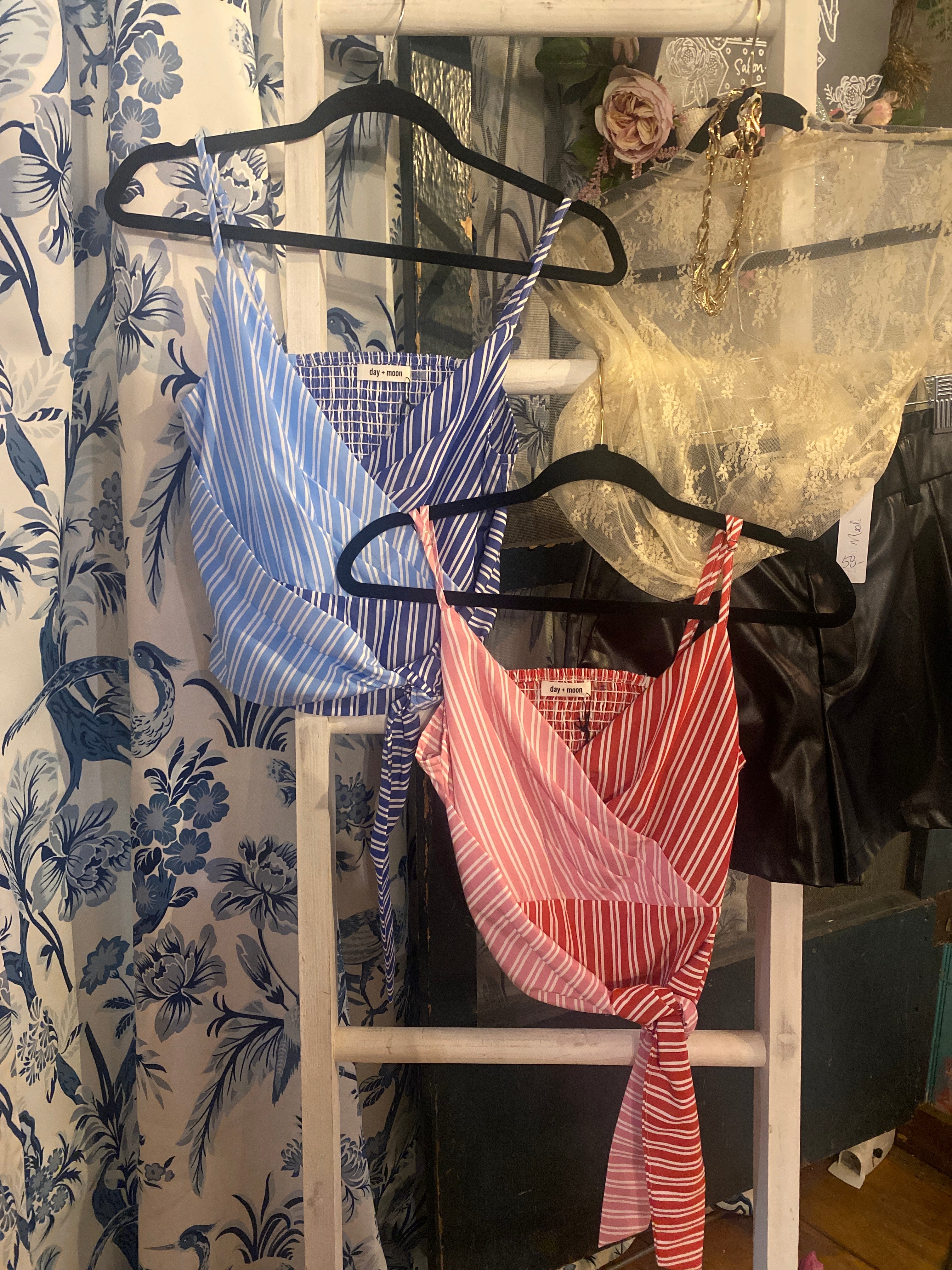 Waist tie top