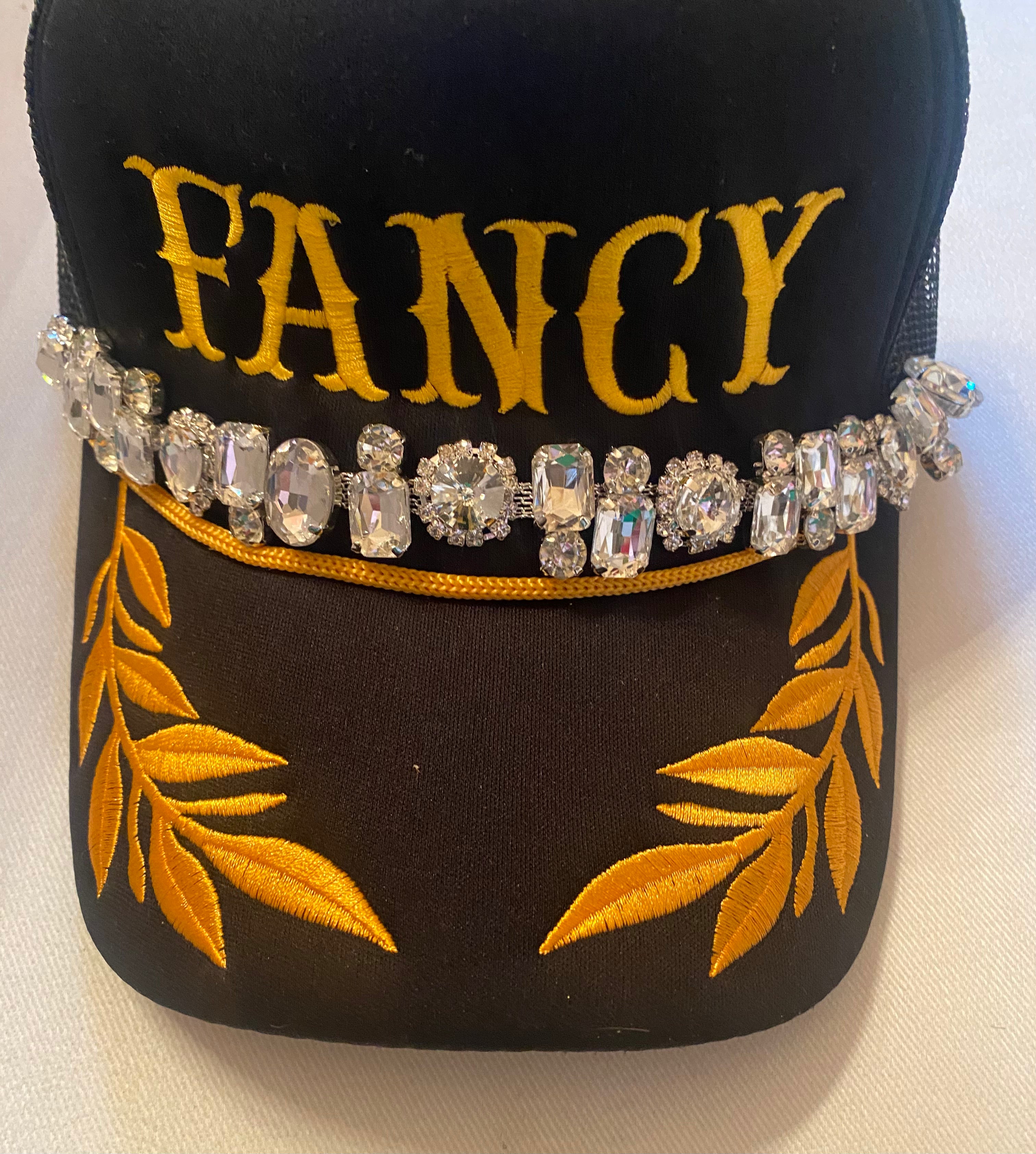 Jumbo Rhinestone trucker hat chain