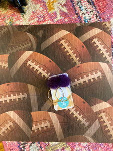 Purple fur ball hoop