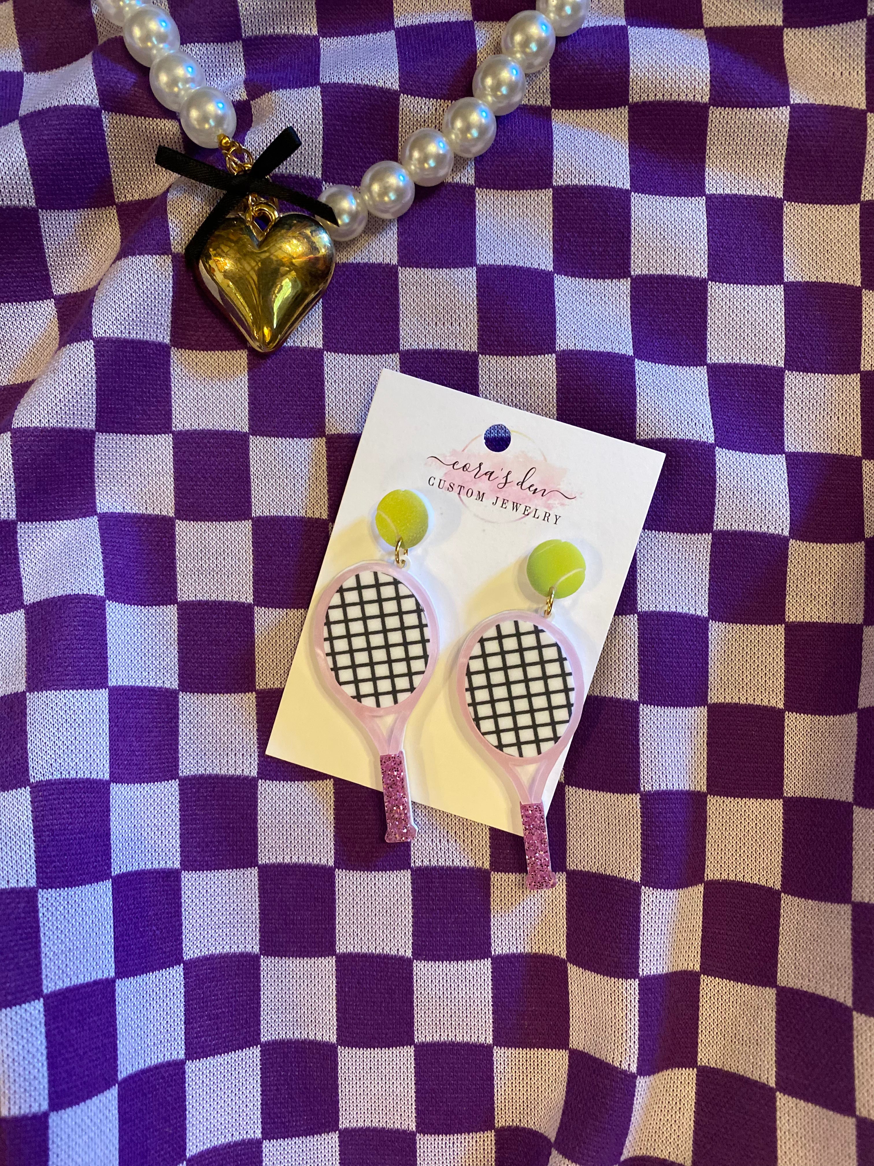 Tennis Earrings 💚
