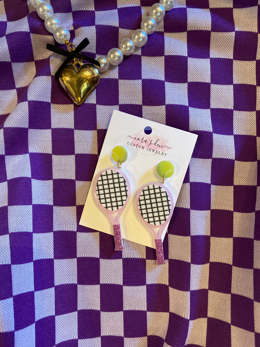 Tennis Earrings 💚