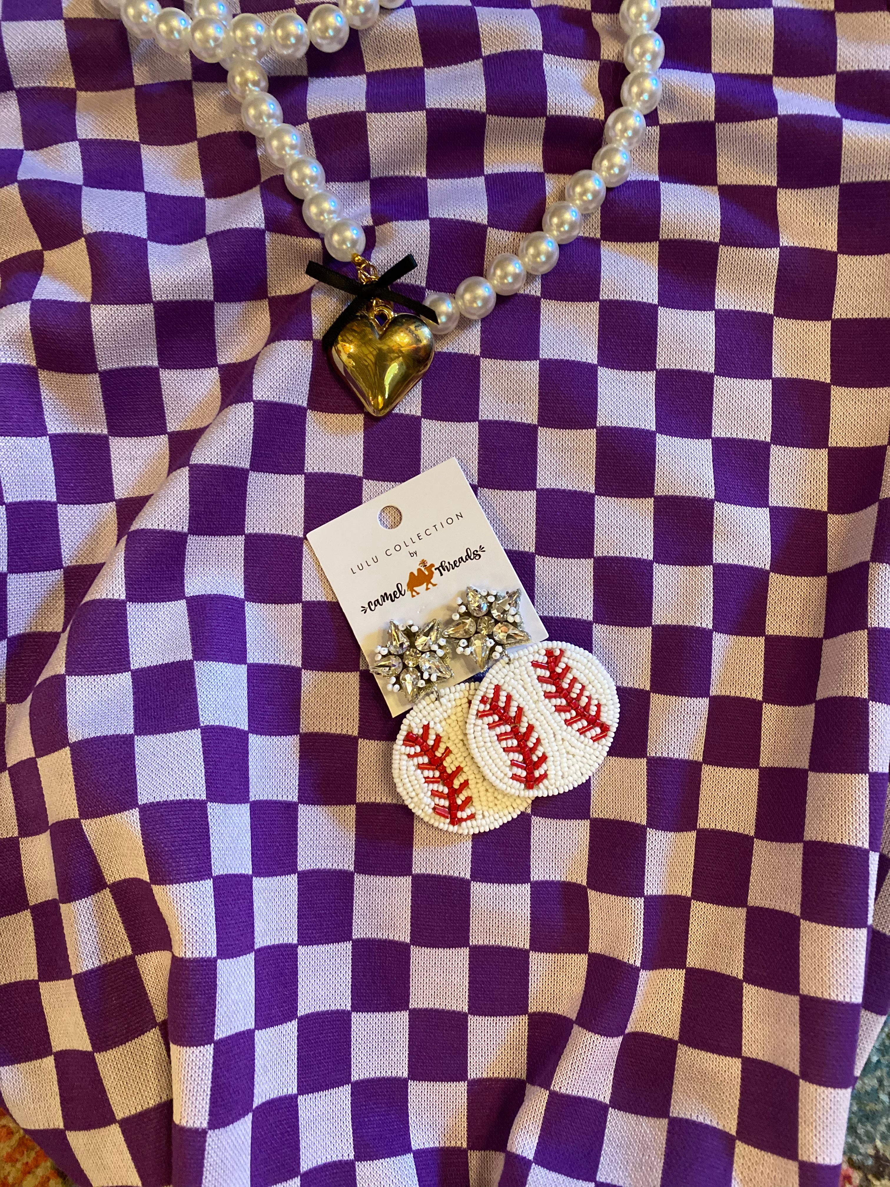 Baseball Earrings