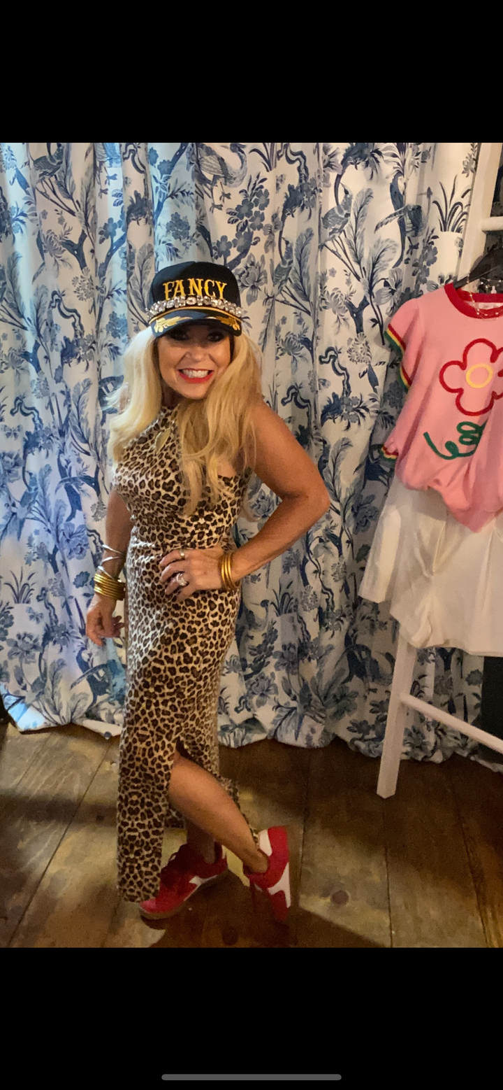 Leopard maxi dress