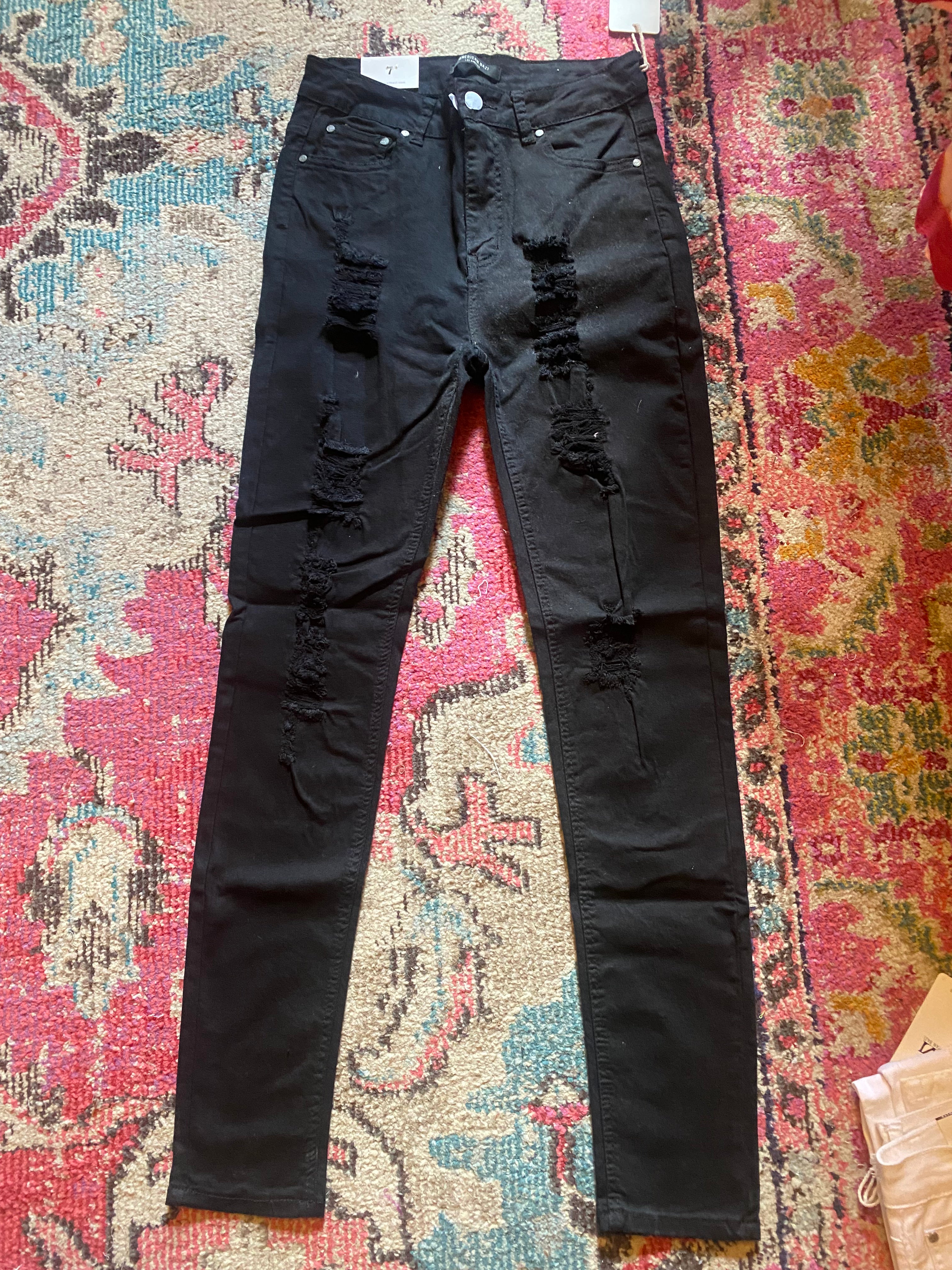 Hi-rise skinnies