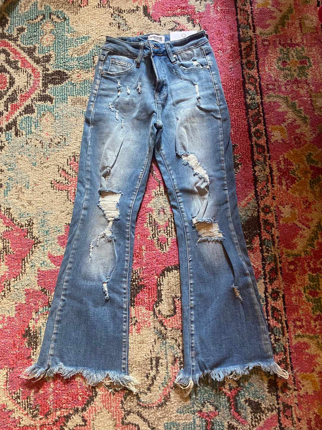 Insane Gene mid-rise cropped flare