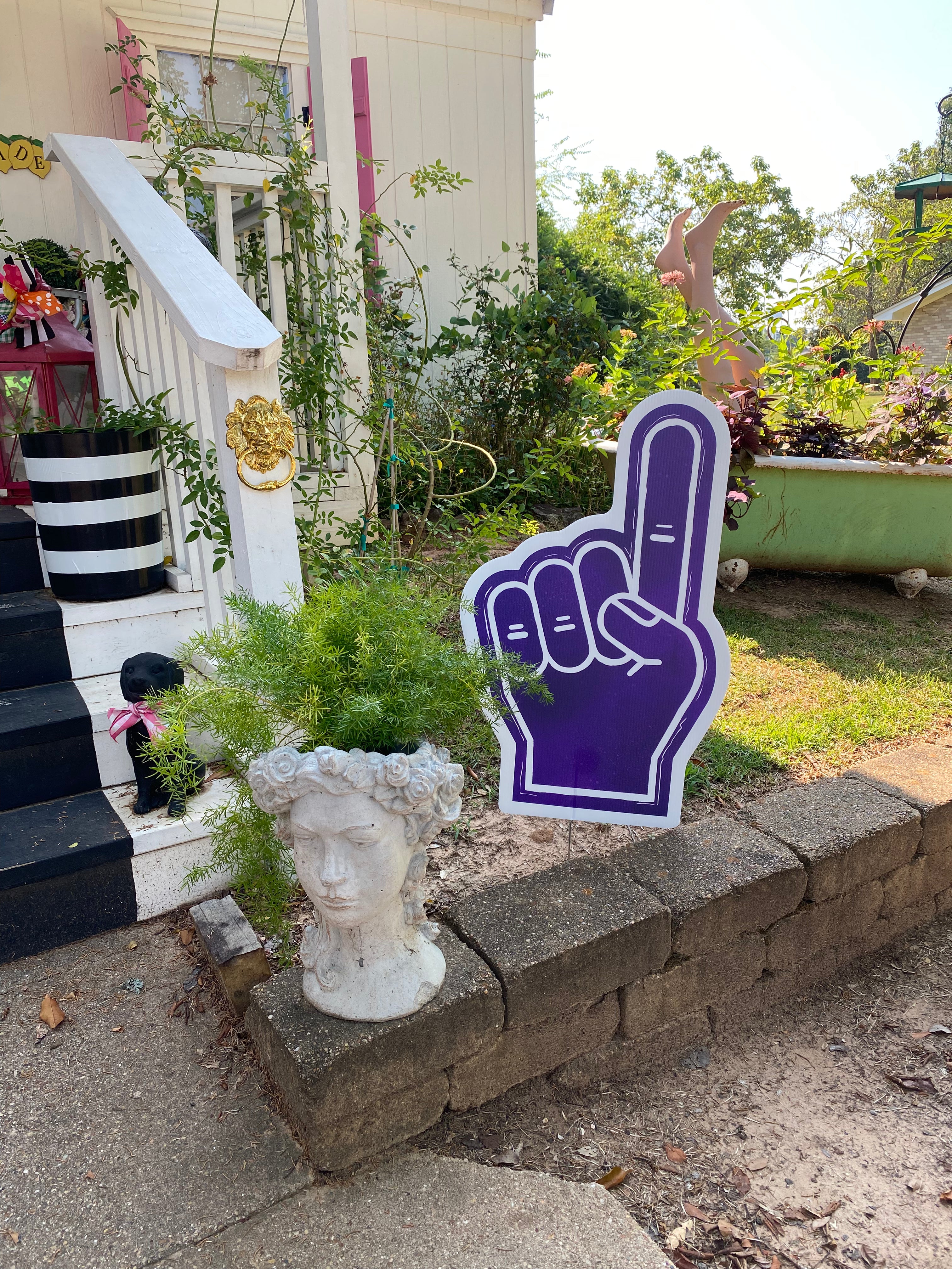 The Big Finger yard stake