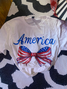 AMERICA bow tee