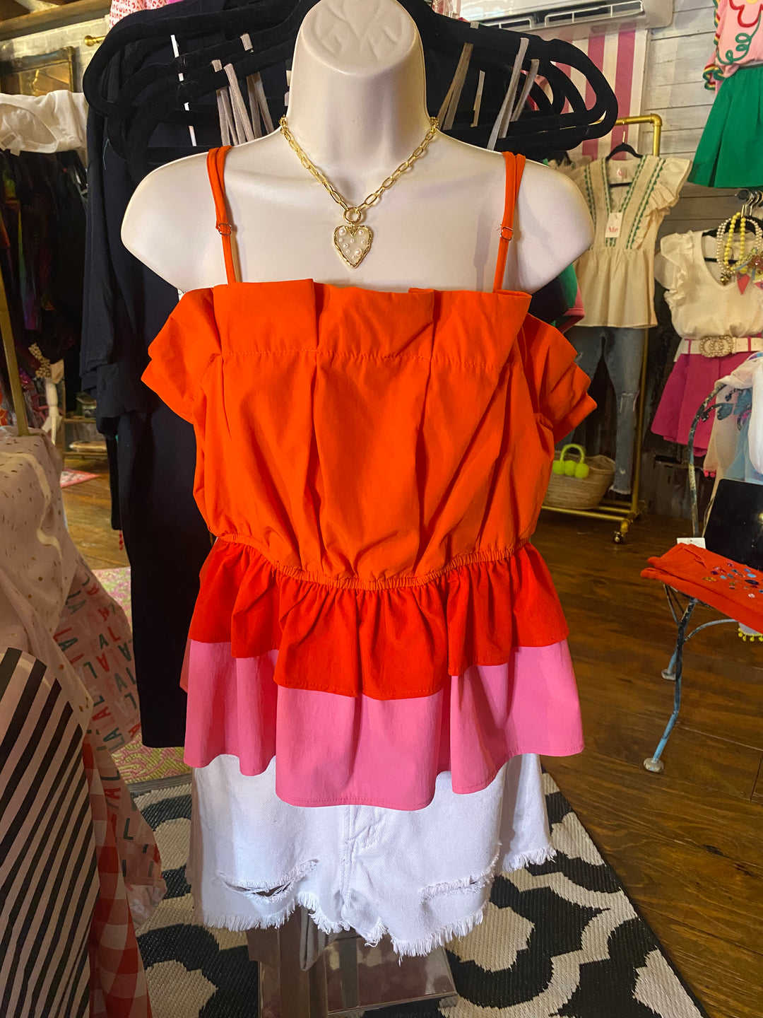 TCEC ruffled top