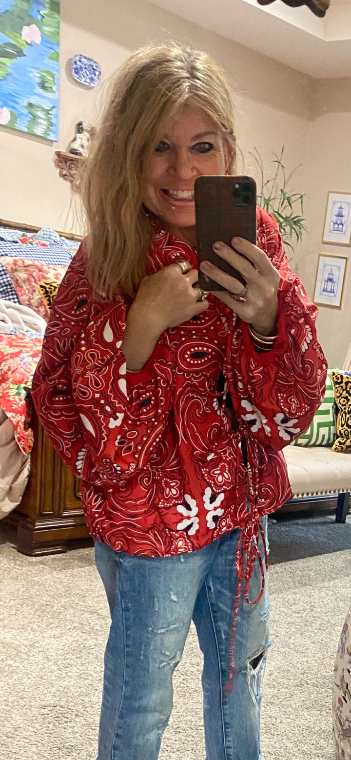 Bandana Shirt / lightweight Jacket