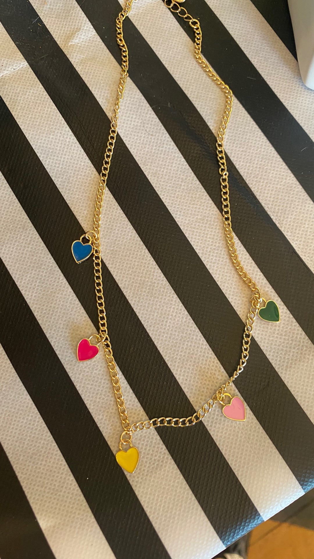 Multicolor Hearts necklace