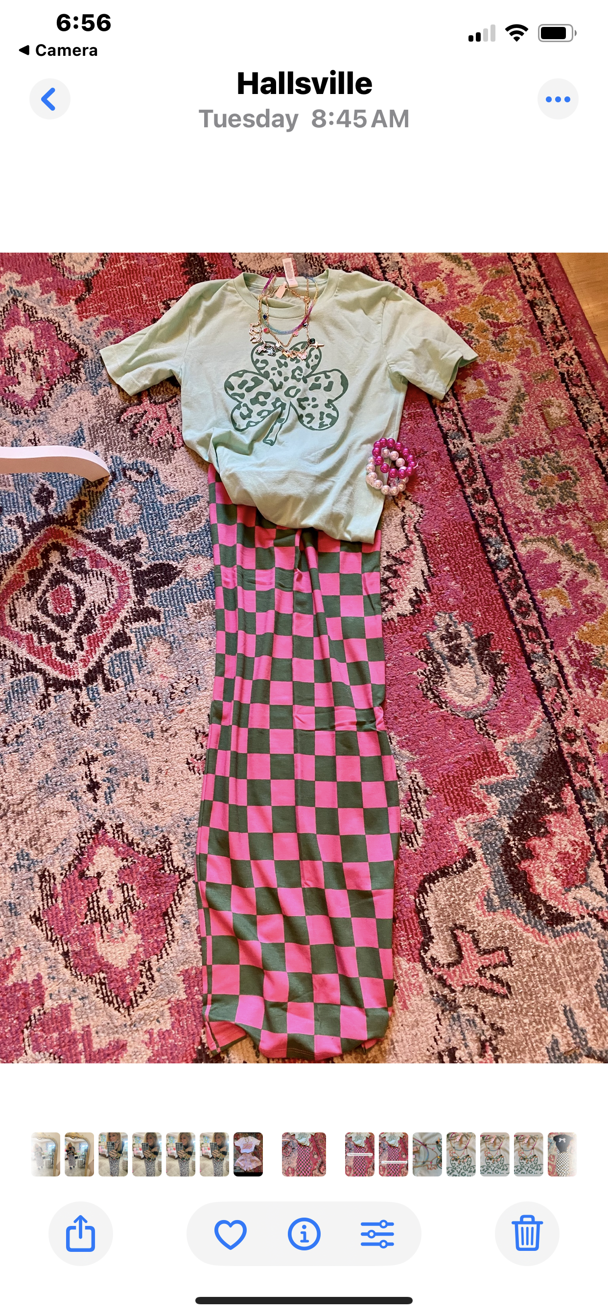 Leopard 4 leaf clover tee