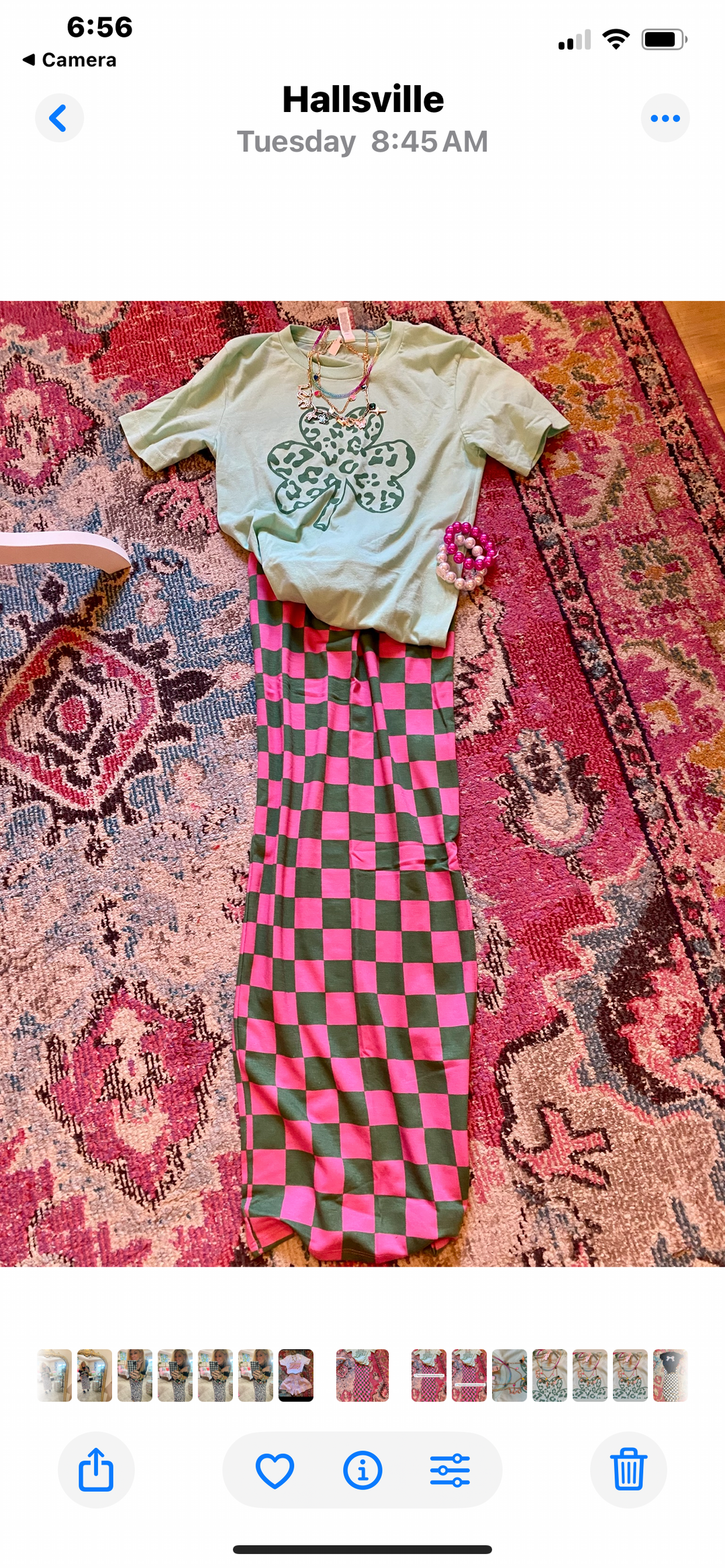 Leopard 4 leaf clover tee