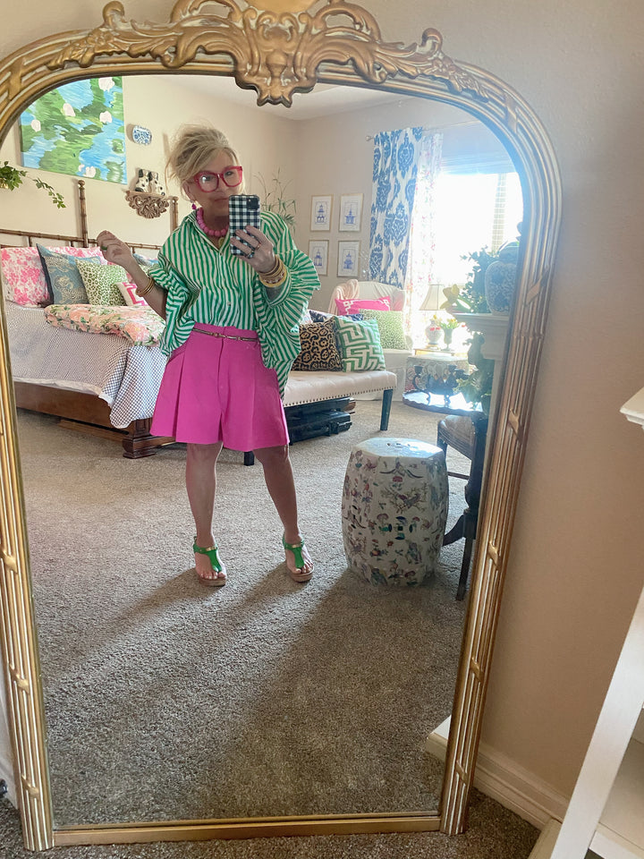 Pleated Shorts