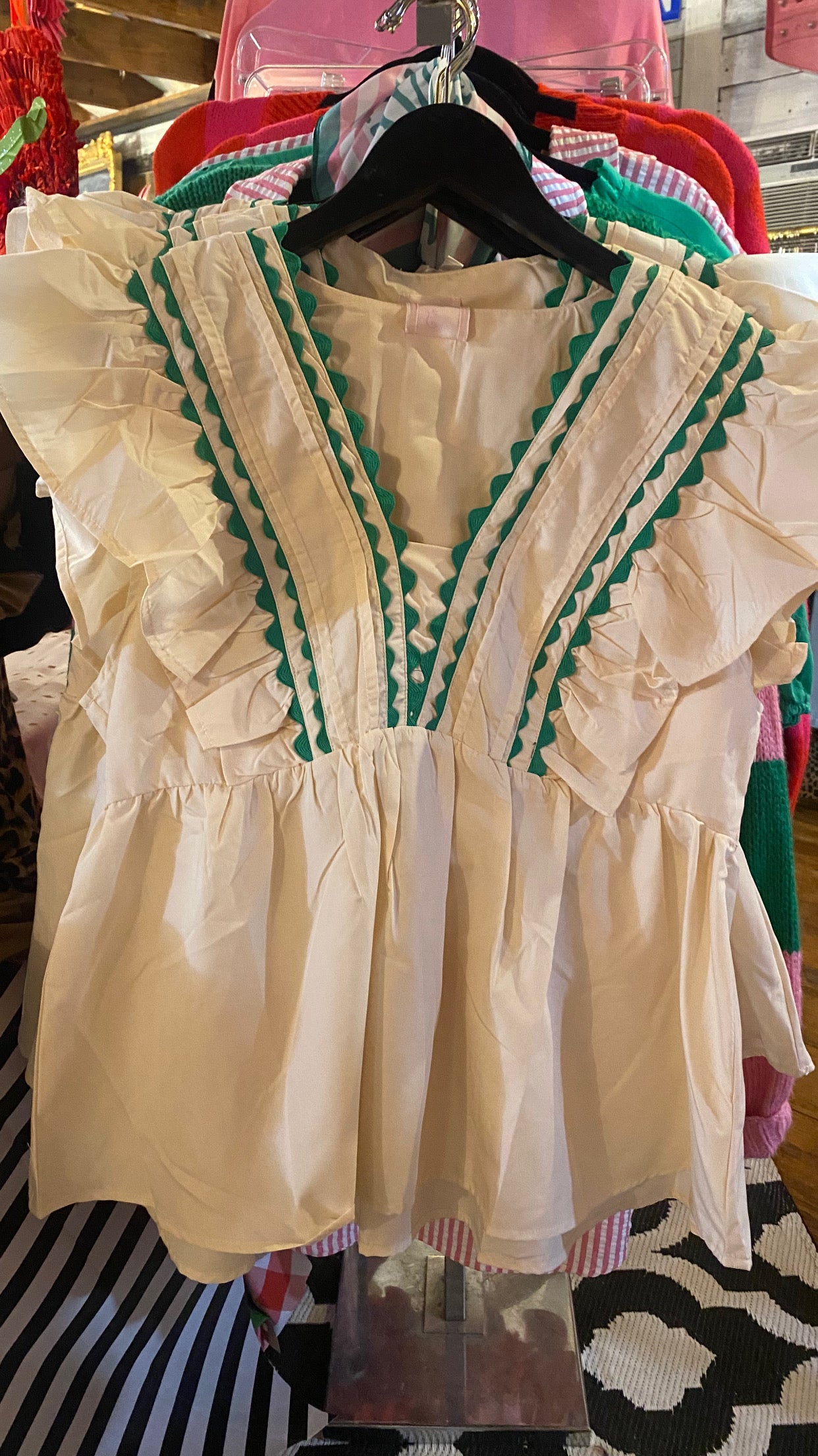 Green and cream too