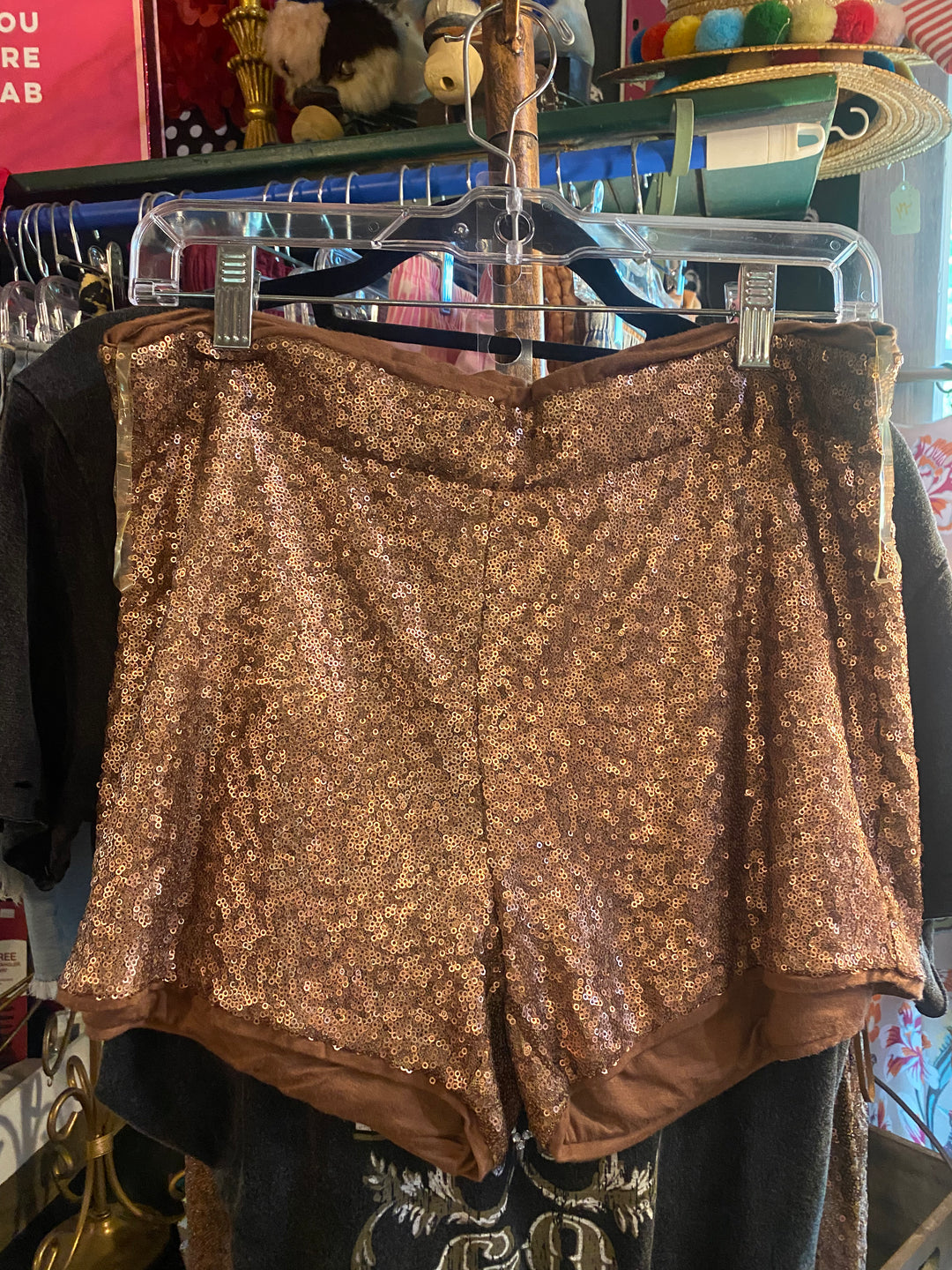 Sequin shorts