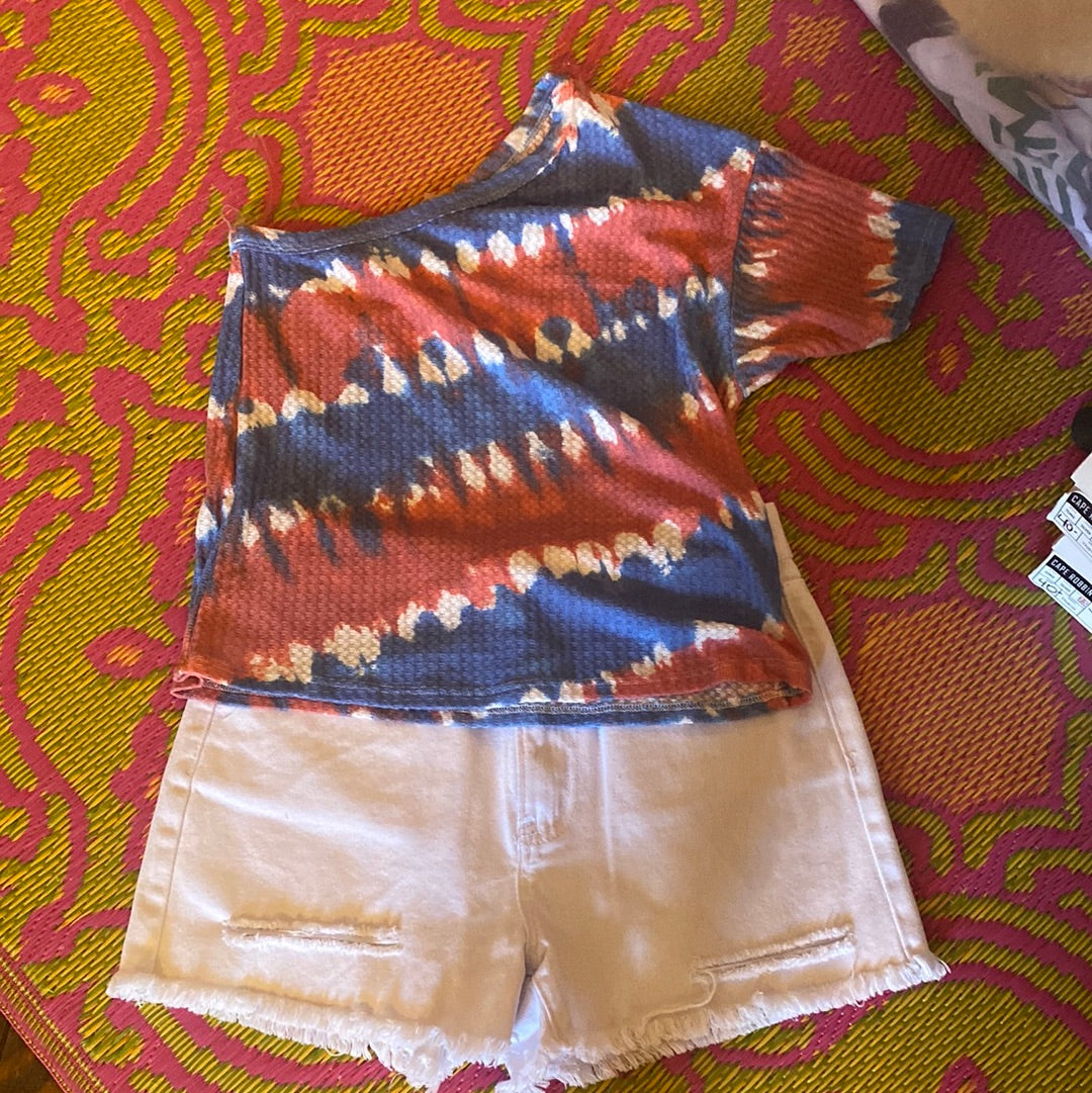 USA tie dye top