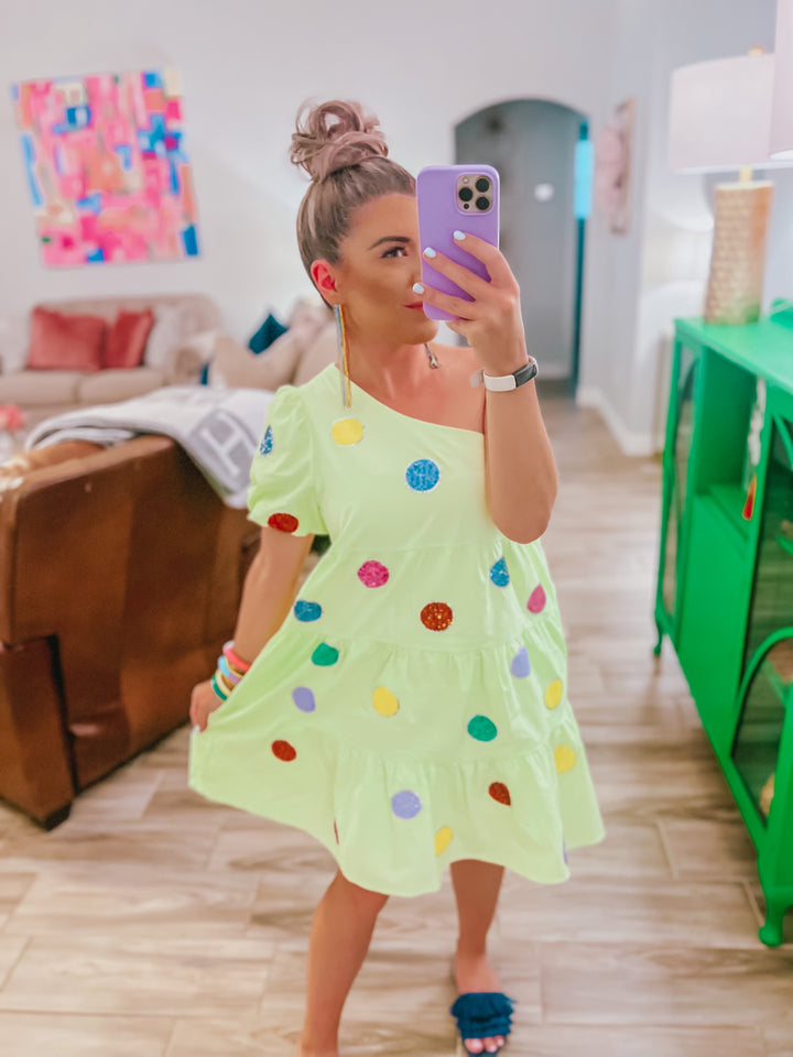 Just Happy Polka Dot Dress