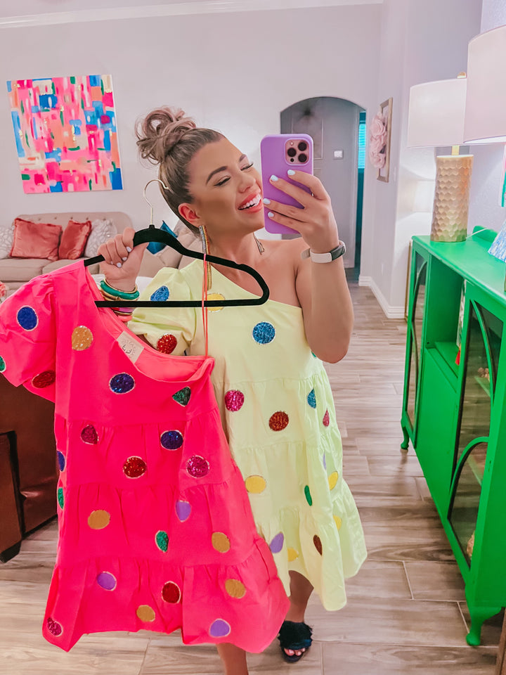 Just Happy Polka Dot Dress