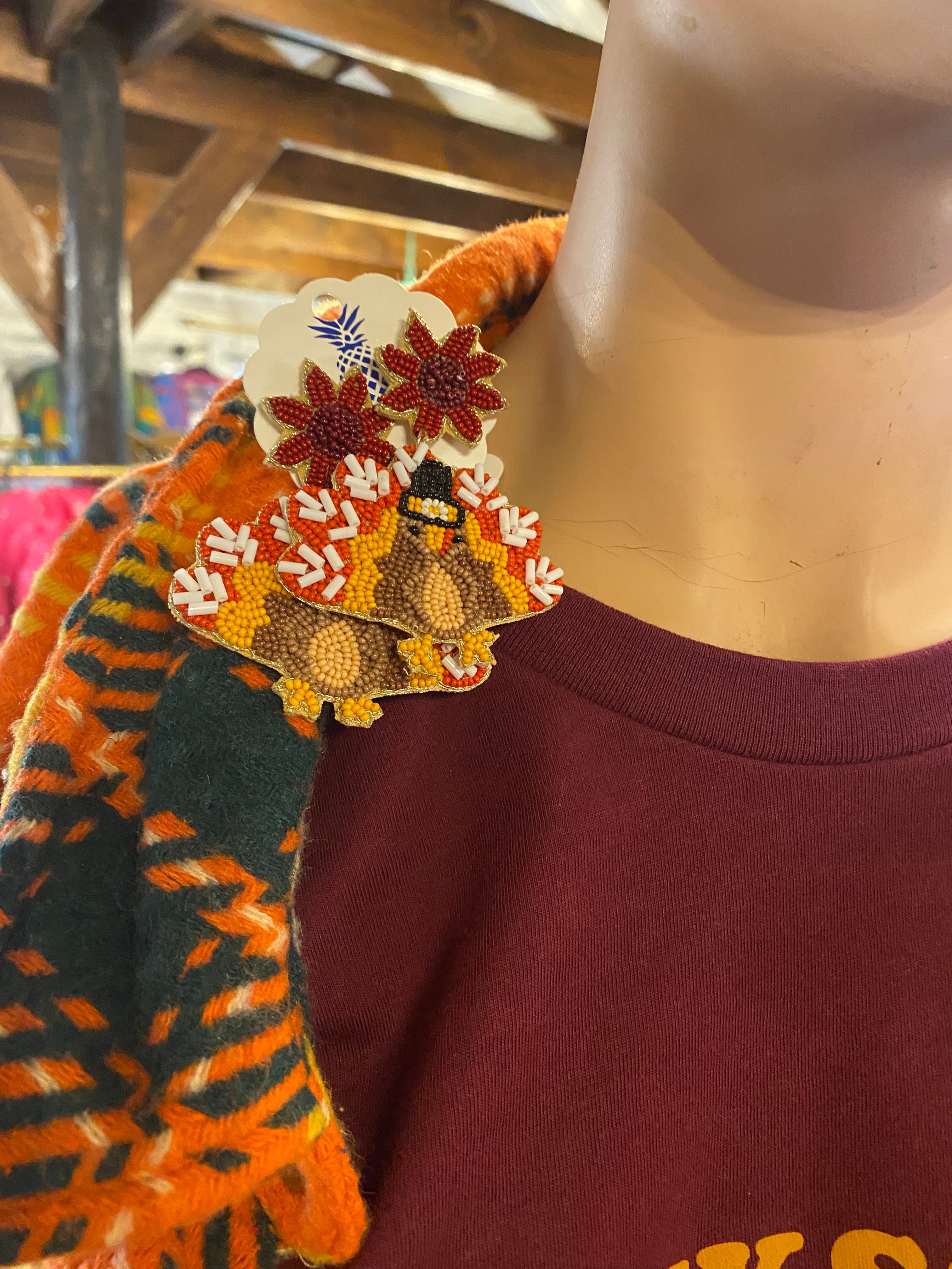 Turkey Time earrings