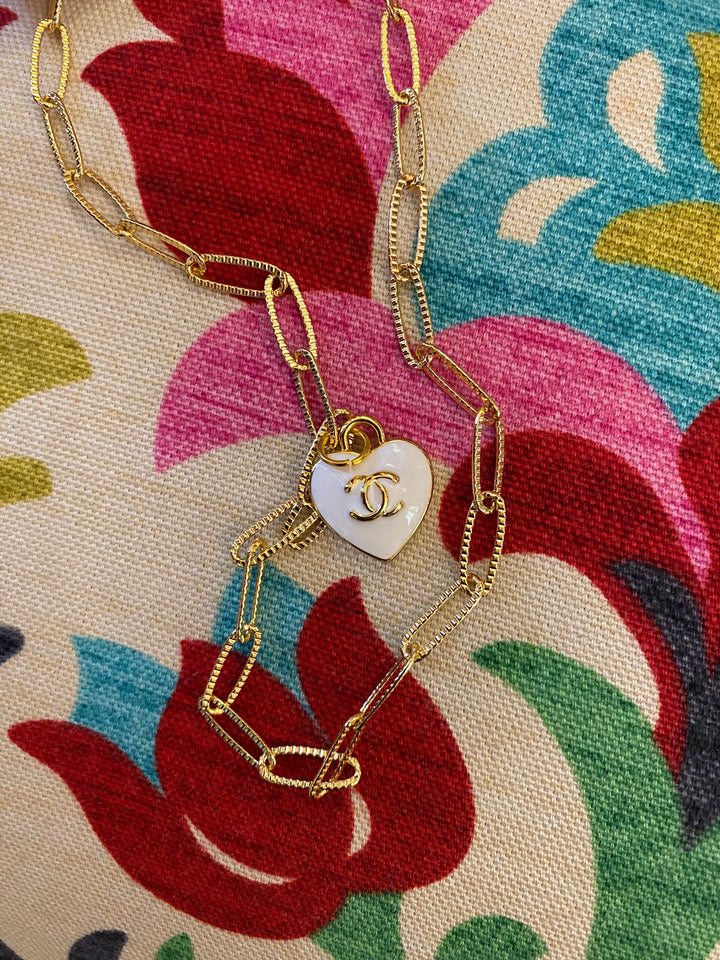 Inspired heart necklace