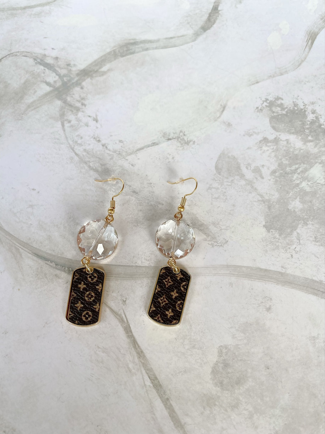 Logo bar earring