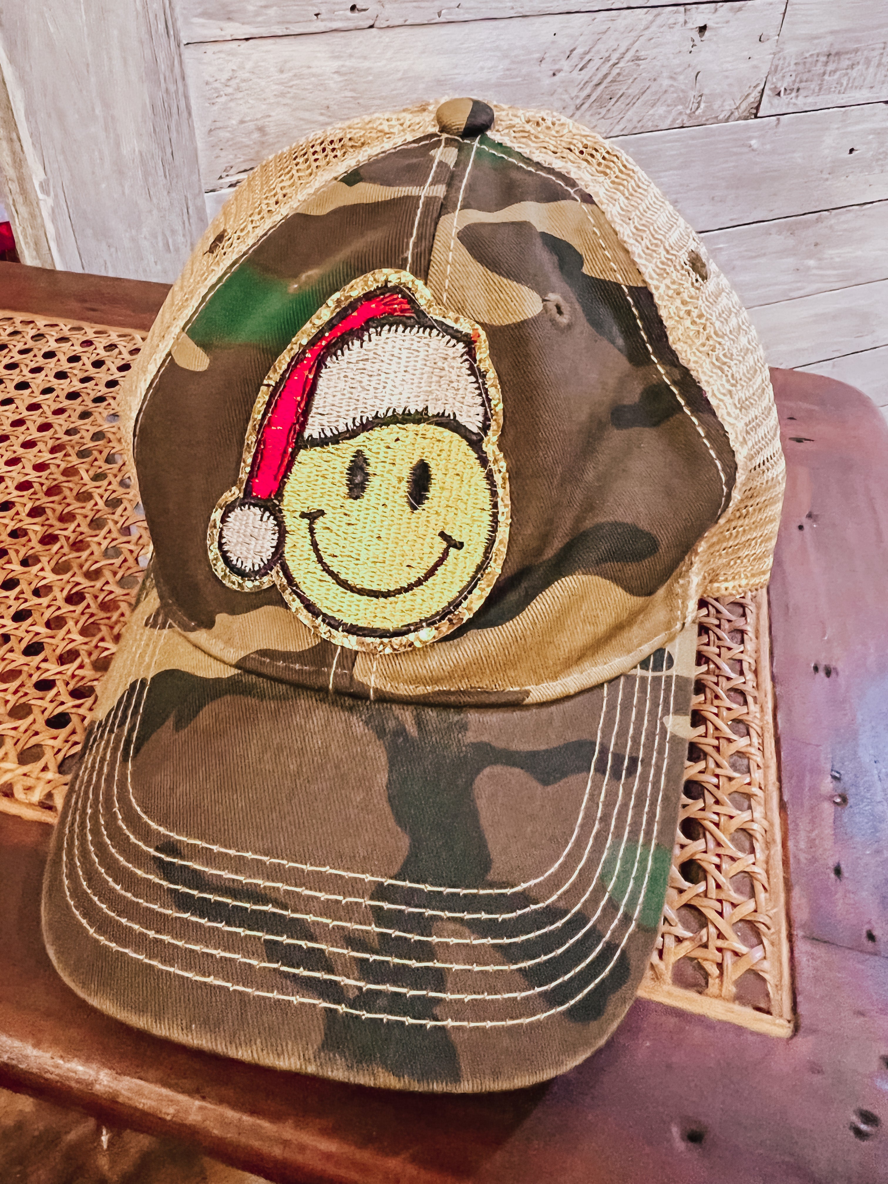 Smiley Santa Trucker Hat