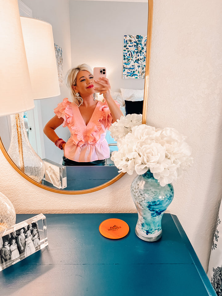 Flutter Flutter Statement Sleeve Top