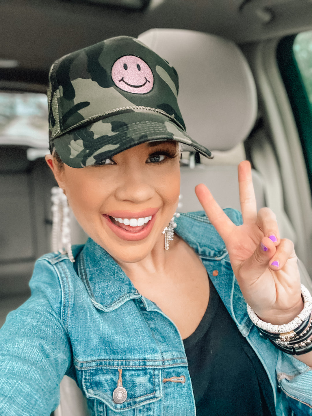Friday x Saturday Smiley Trucker Hat