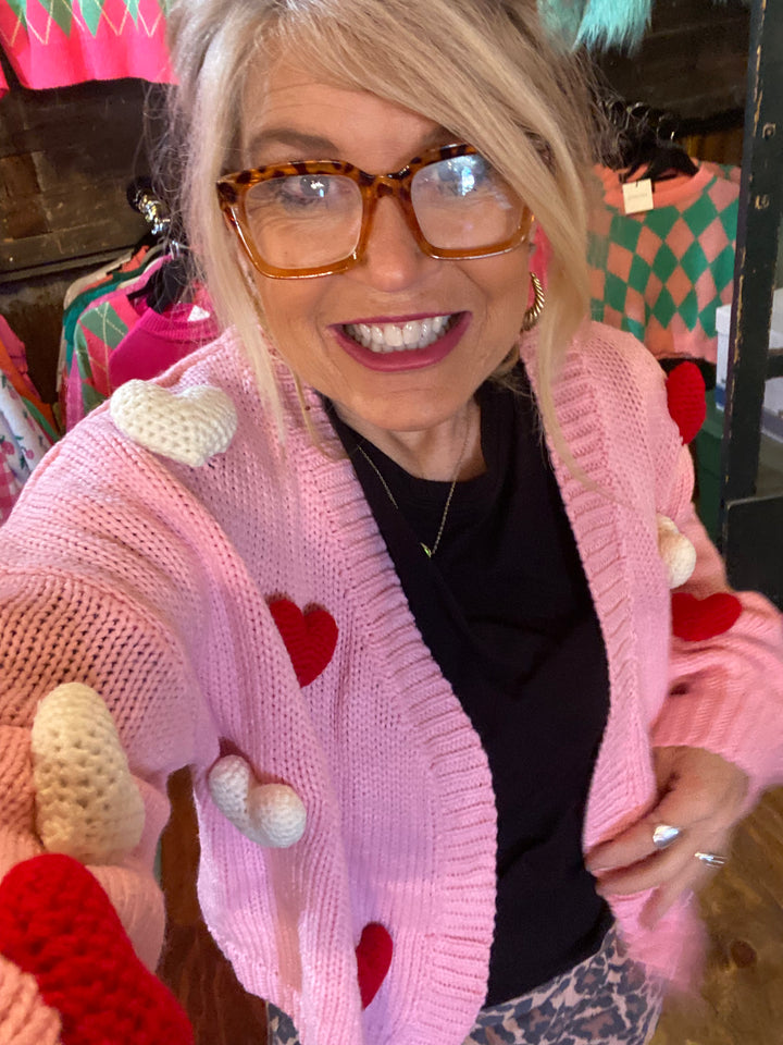 Puffy heart cardigan