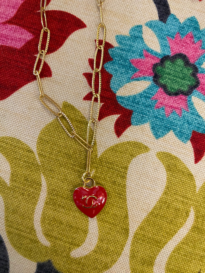 Inspired heart necklace